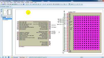PIC1846K22 with ILI9341 TFT - Proteus simulation