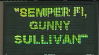 Patriotism and support for Gunnery Sergeant Sullivan