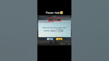 please enter the mobile number of your parent or guardian 🥺 / #bgmi #pubgmobile #pubg #mobilegame
