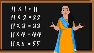 Table of 11 | Learn Multiplication | Table | Kids Education | E-Learning