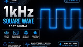 1 kHz Square Wave tone|—Amplifier & Audio Test Signal