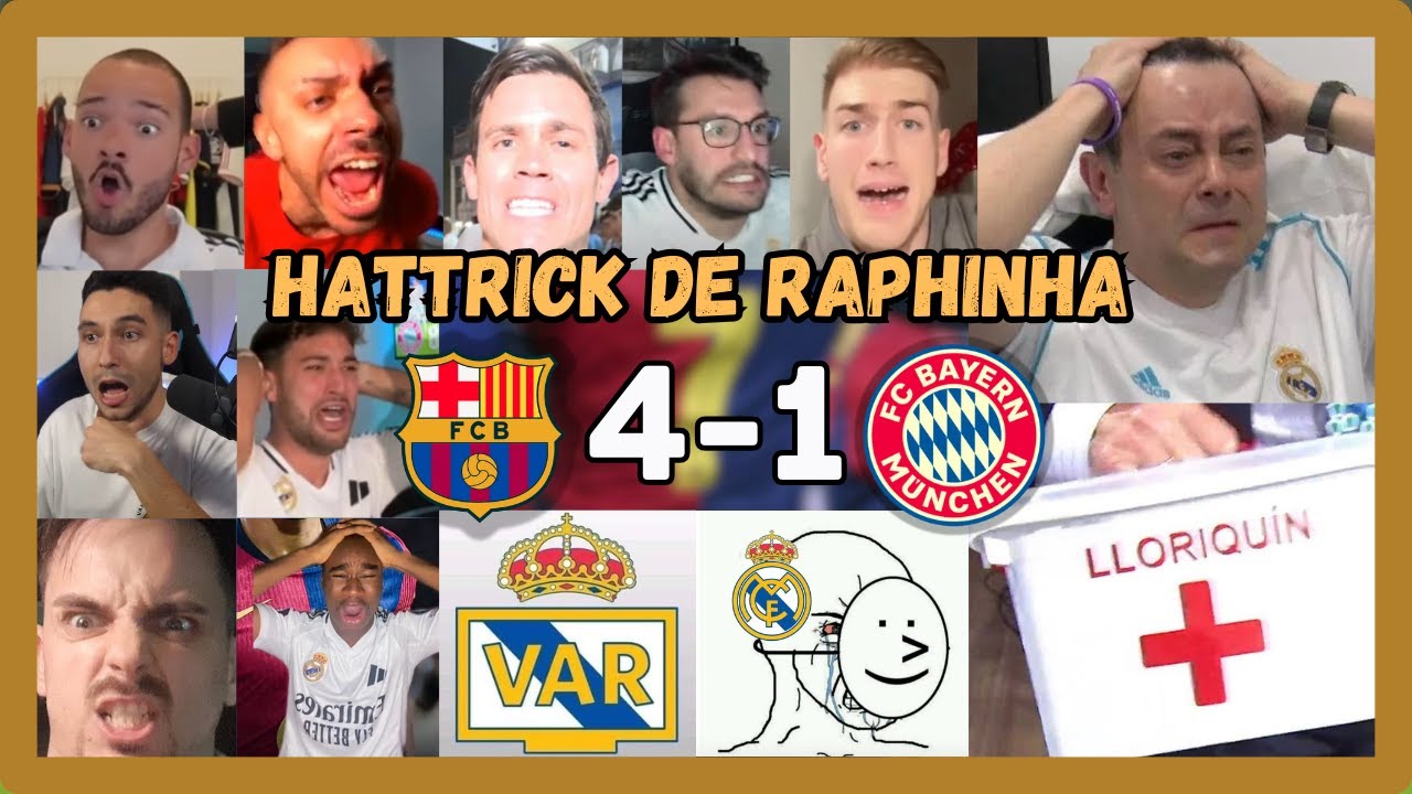 Especial Lloros Madridistas #4 | BARCELONA 4 BAYERN 1 | El Barcelona Destruye en Europa | 🔴🔵