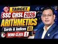 SSC CHSL 2026 | SSC CHSL Arithmetic | Surds &amp; Indices | Demo Class 01 | Maths by Vivek Sir