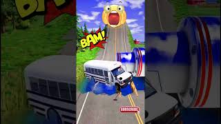 Cars &amp; buses cracks - BeamNG.Drive #beamng #beamngcrashes #fun #shorts
