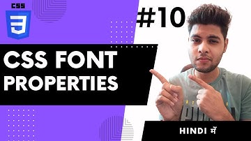 css font properties | css font properties in hindi | google fonts in css | css tutorial #css #font