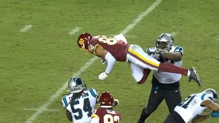 Logan Thomas Hurdles Defender & Stays Airborne