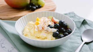Sake Tapioca Pudding with Fresh Fruit