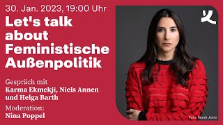 Let&#39;s talk about Feministische Außenpolitik (2023)