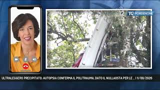 ULTRALEGGERO PRECIPITATO: AUTOPSIA CONFERMA IL POLITRAUMA, DATO IL NULLAOSTA PER LE ... | 11/09/2026