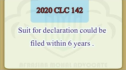 suit for declaration under section 42 specific relief act 1877