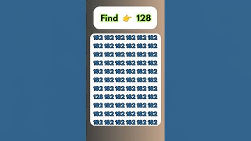 Find the even number 128 #youtubeshorts #quiz #puzzle #shorts #oddoneout #challenge