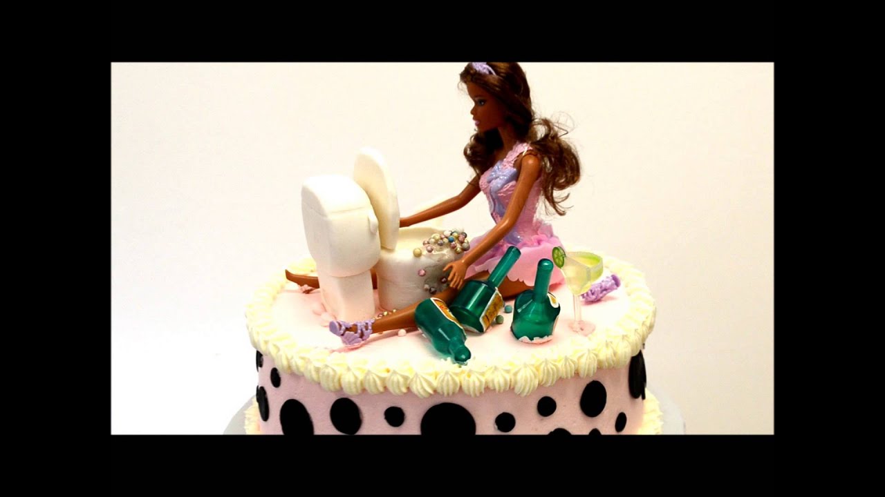 Drunken Barbie Cake Bachelorette Theme Cake YouTube