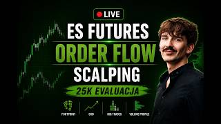 ES Futures LIVE | Order Flow Scalping | 25K Evaluation