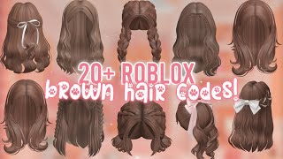 Aesthetic BROWN HAIR CODES! *WITH LINKS* | ROBLOX BLOXBURG BERRY AVENUE BROOKHAVEN
