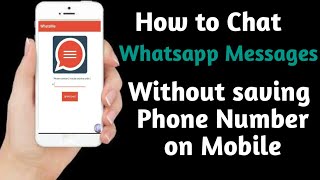 HOW to send Whatsapp messages without saving Contact Number in any Android mobile 2017 || WhatsMe screenshot 2