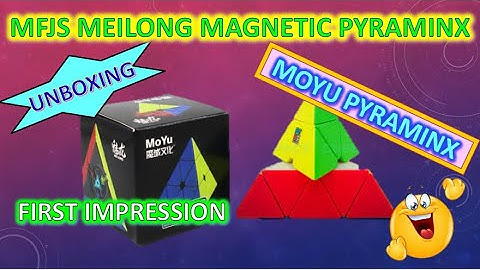 MoFang JiaoShi Meilong Magnetic Pyraminx | Moyu Magnetic Pyraminx | Best Pyaminx | Mfjs pyraminx