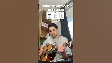 Thumbnail of Ed Sheeran - Thinking Out Loud (YU Easy Guitar Tutorial) #Shorts