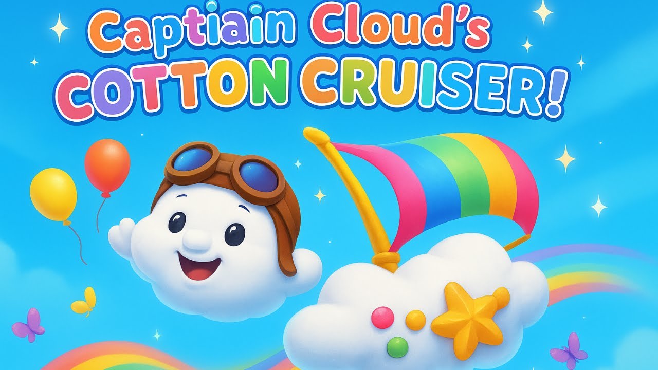 “Captain Cloud’s Cotton Cruiser ☁️🚀 | Fun Kids Adventure Song in the Sky”