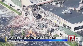 Gas leak explosion destroys Maryland building