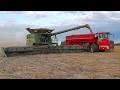 Wheat Harvest In The UK John Deere X9 In Flat Crop W 45 Ft 14m Flex Draper Waldersey Farms 