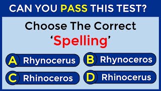 English Spelling Quiz: Can You Pass This Test? 96% CANNOT #challenge 58
