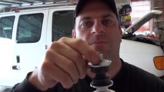 FRONT SHOCK installation trick  Ford Heavy Duty Work Van  Ford E 150 E250 E350