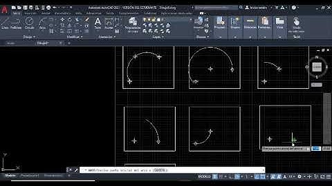 Dibujar arcos en Autocad