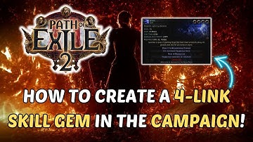 How to create a 4-Link Skill Gem in the Campaign! Path of Exile 2 Guide