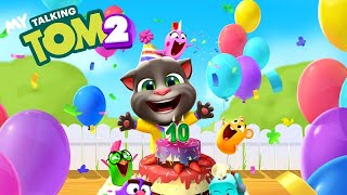 My Talking Tom 2 Special 10 Year Birthday with 100000 Free Gold Update Gameplay (Android,iOS) HD screenshot 3
