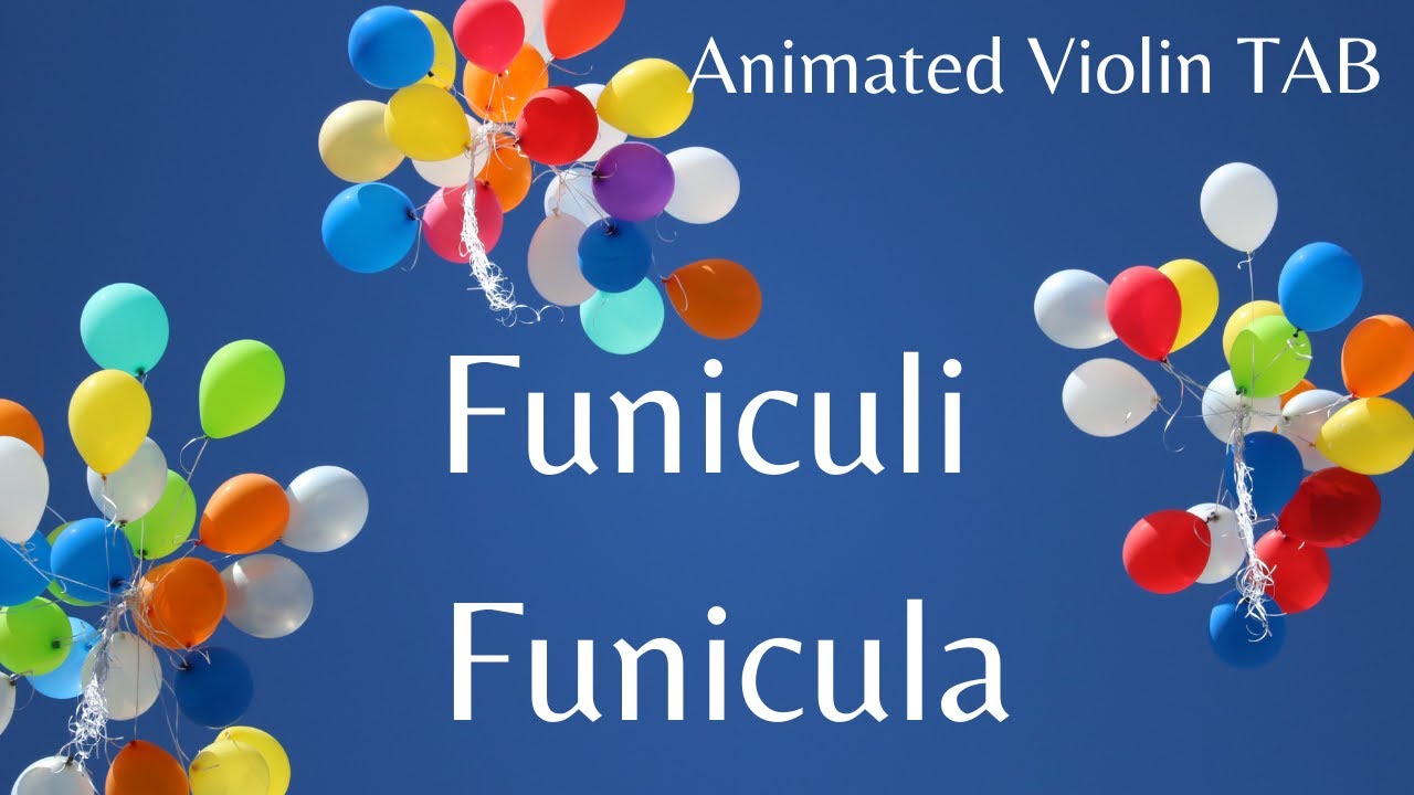 FUNICULI FUNICULA - Neapolitan song by Luigi Denza - Animated violin TAB FUNICULI FUNICULA - Neapolitan song by Luigi Denza - Animated violin TAB