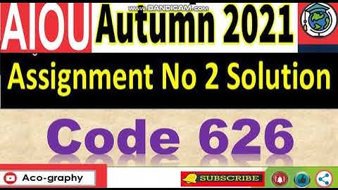 ⏩ AIOU Code 626 Solved Assignment No.2 Autumn 2021 || Level: M.ED/MA Education