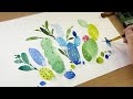 &#39;Cactus&#39; Painting Easy &amp; Simple / Watercolor Painting