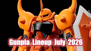 Gunpla Lineup July 2026