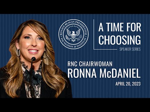 A Time For Choosing Speaker Series with RNC Chairwoman Ronna McDaniel