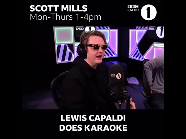 Lewis Capaldi sings The Climb on bbc radio 1