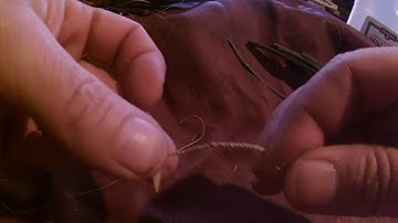 Making natural cordage with primitive fishing hook