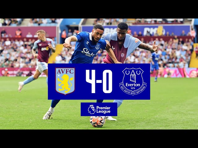 PREMIER LEAGUE HIGHLIGHTS: ASTON VILLA 4-0 EVERTON