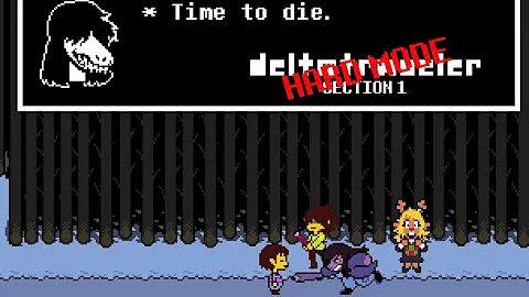 FRISK VS SUSIE, KRIS AND NOELLE?? Undertale Fangame DELTATRAVELER Hard Mode Section 1 Genocide