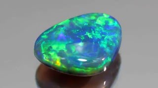 1.44ct天然ブラックオパール【蛍光グリーン】絶賛の発色