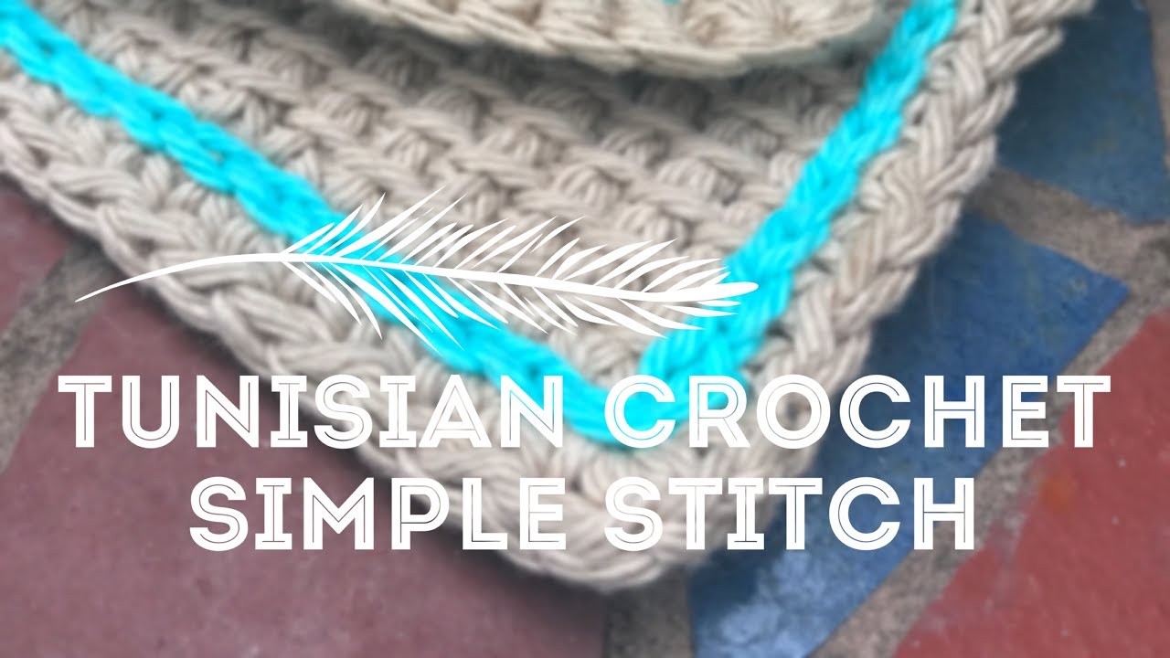 DIY - Learn to Crochet Tunisian Crochet Simple Stitch Tutorial - How-To ...