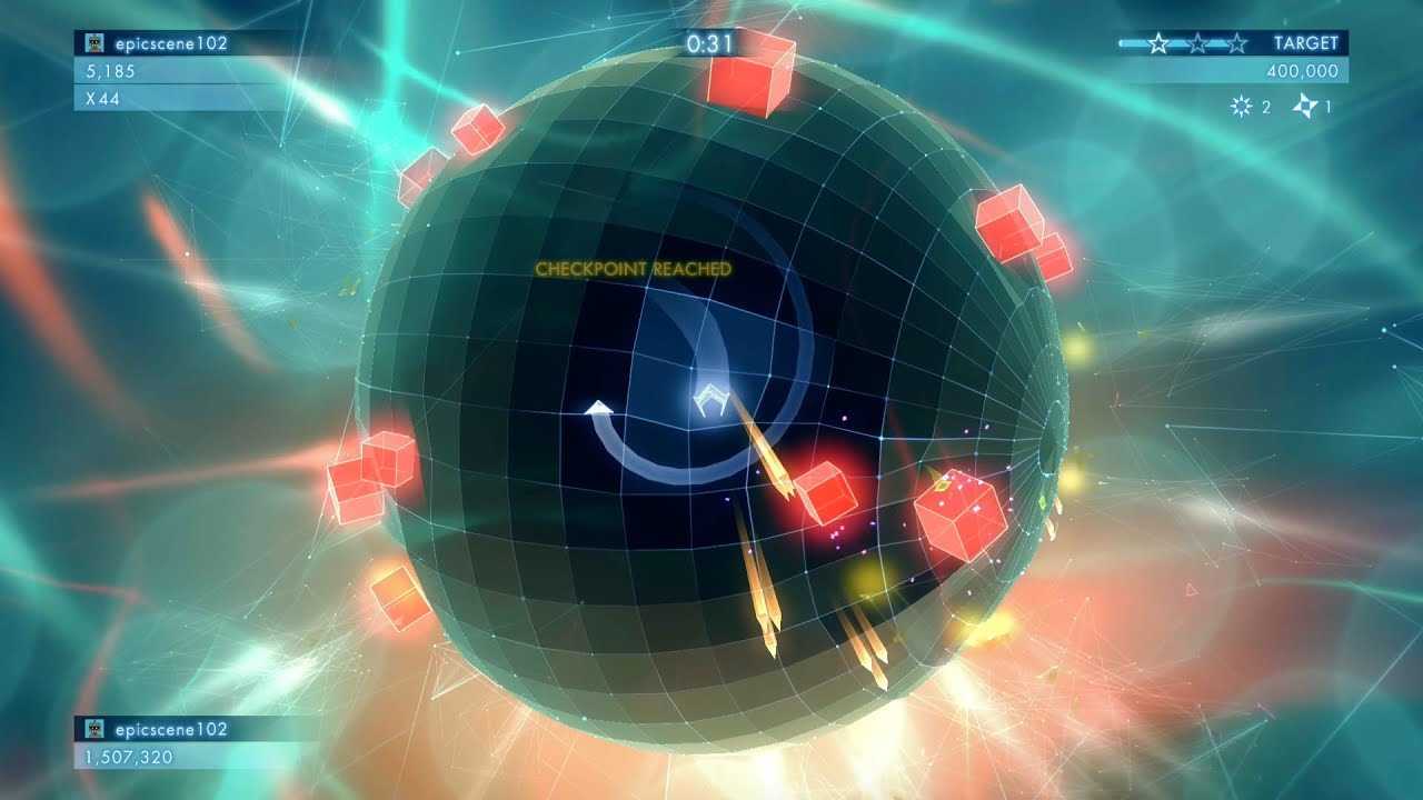 Geometry Wars 3 Dimensions Evolved gameplay videogames - YouTube