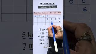 Unit Conversion Hack 📚✅ #math #knowledge #ytshorts #mathematics #conversion