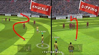 How to perform Dipping/Knuckle Shots(freekick) | Efootball Pes 22 Mobile