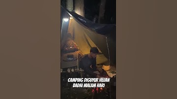 Diguyur Hujan Deras dan Badai Saat Berkemah Sepanjang Malam Di Hutan!!