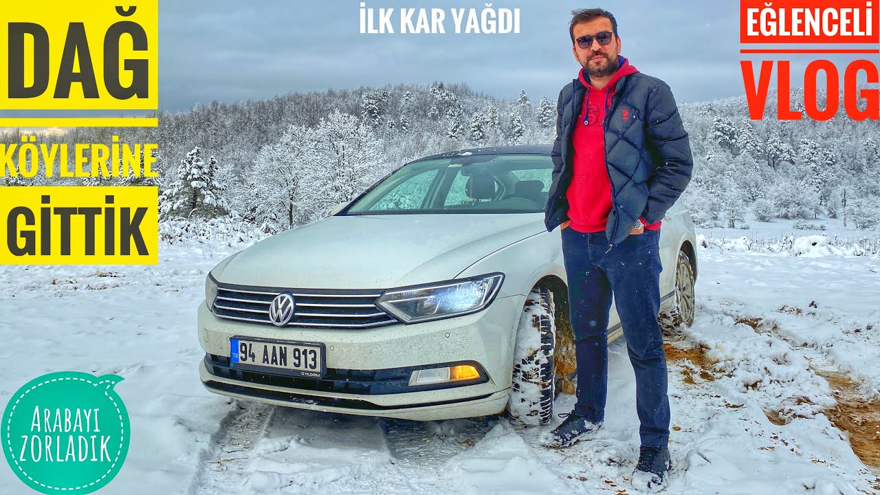 İLK KAR YAĞDI | PASSATLA DAĞ KÖYLERİNE TIRMANDIK KALDIK! | ARABAYI ZORLADIK YANLAYAMAMAK