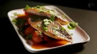 Experience Culinary Mastery with Gordon Ramsay's Sea Bream with Tomato and Herb Salsa