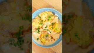 Smashed Potatoes Parmesan Chicken! #muskelaufbau #abnehmen #diät
