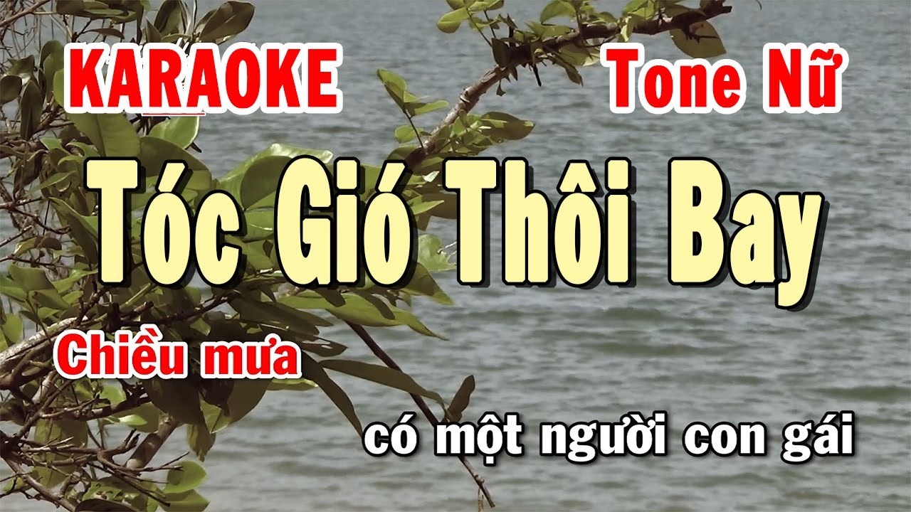 Karaoke Tóc Gió Thôi Bay Tone Nữ  Nam Trân  YouTube
