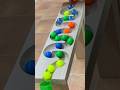 Marble Run ASMR ☆ HABA Wave Slope & Pop Tube, Skeleton Car #shorts #marblerun ​@marblesunsun