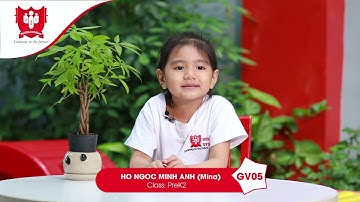 Chương trình Hùng biện tiếng anh - Bé Hồ Ngọc Minh Anh (Mina) - Class Pre K2 - GV05 - Wis Gò Vấp